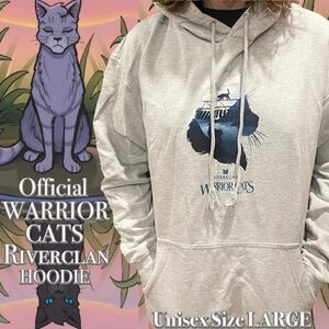 WARRIOR CATS “Riverclan” Adult Unisex Size Large Hoodie—in very good condition!